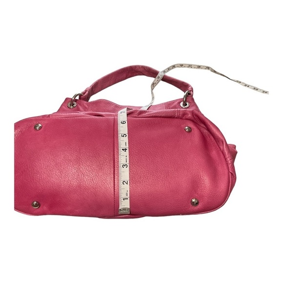 B Makowsky Soft Leather Pink Handbag - Picture 11 of 12